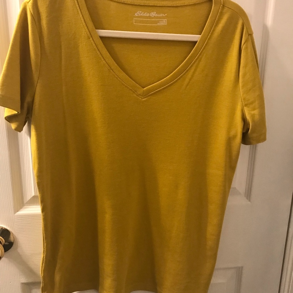 V-neck tee.